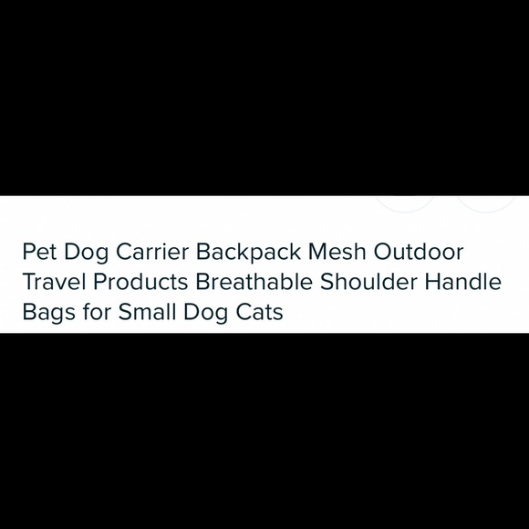 New, never used Small pet backpack small dog carrier for under 15 lbs. - Picture 9 of 9